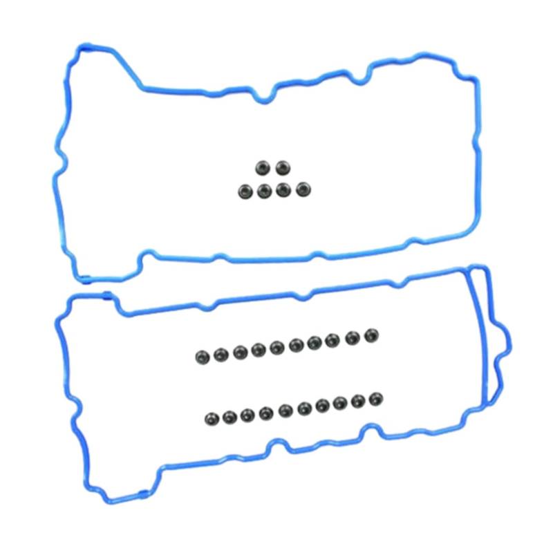 JJRFVBGT Ventildeckeldichtungssatz Kompatibel Mit Cadillac Für SRX 2004 2005 2006 2007 2008 2009 2010 2011 OE: VS50726R 12566250 12591200 Motorzylinder-Ventildeckeldichtung(Blue) von JJRFVBGT