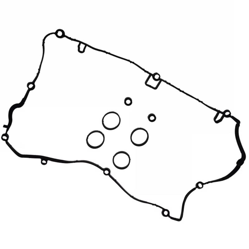 JJRFVBGT Ventildeckeldichtungssatz Kompatibel Mit Mini Für Cooper Für S R57 1.6T N18B16A Für Cabrio 2013 2014 2015 Schwarzer Gummi-Motorventildeckel-Dichtungssatz OEM:11127582400 von JJRFVBGT