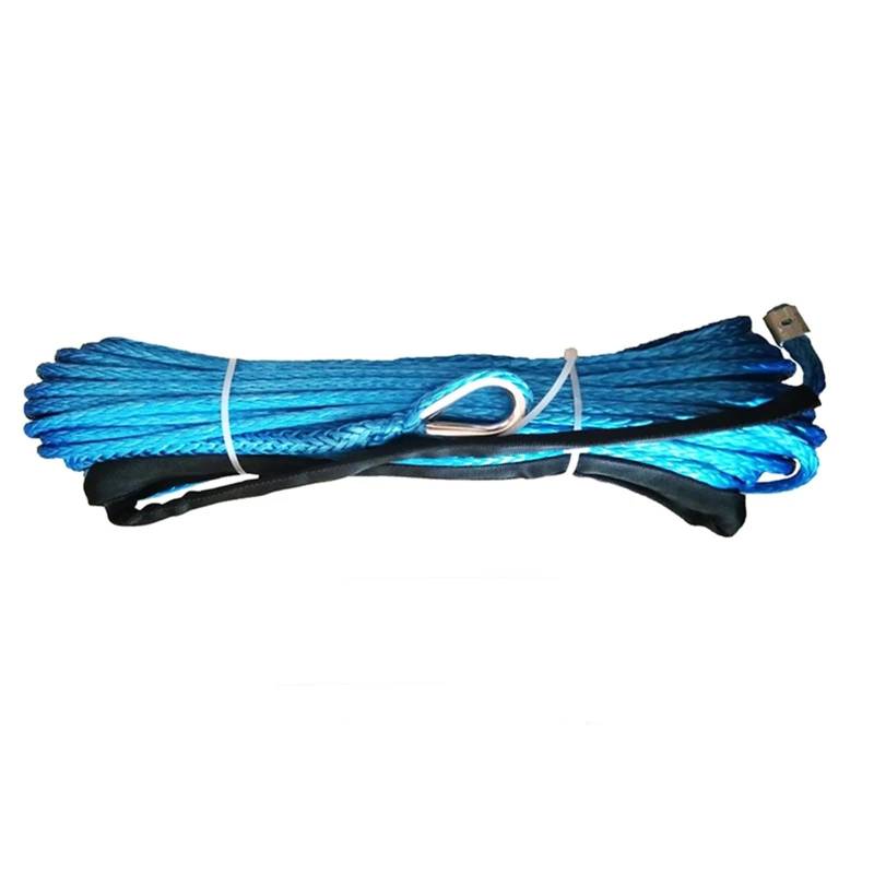 Abschleppseil 10mm x 30m 4X4 Offroad 12000lbs elektrische Winde mit Plasmaseil Abschleppseil Auto(Blue) von JKELPV