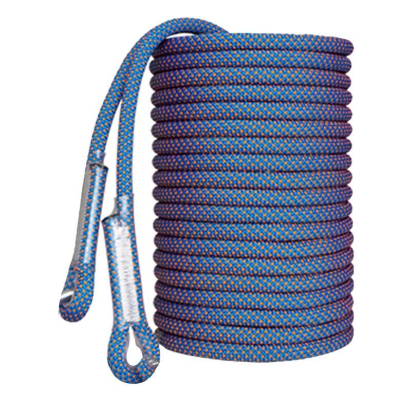 Abschleppseil 50m Statisches Kletterseil 8mm Outdoor Survival Rettungs- und Sicherheitsschnur Kletterwand Ausrüstung Zubehör Auto Abschleppseil 10m 20m 30m Abschleppseil Auto(Blue 50m) von JKELPV