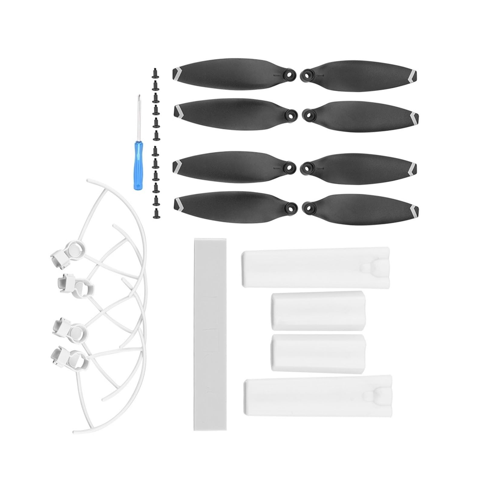 Drohnenpropeller und Schutzhülle, kompatibler Ersatz for X8Mini/MiniV2, leichtes Flügelventilator-Set(White SET) von JKGVNCT