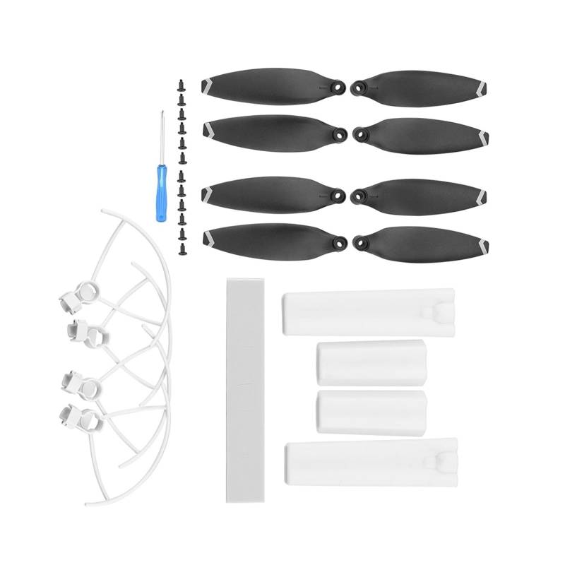 Drohnenpropeller und Schutzhülle, kompatibler Ersatz for X8Mini/MiniV2, leichtes Flügelventilator-Set(White SET) von JKGVNCT