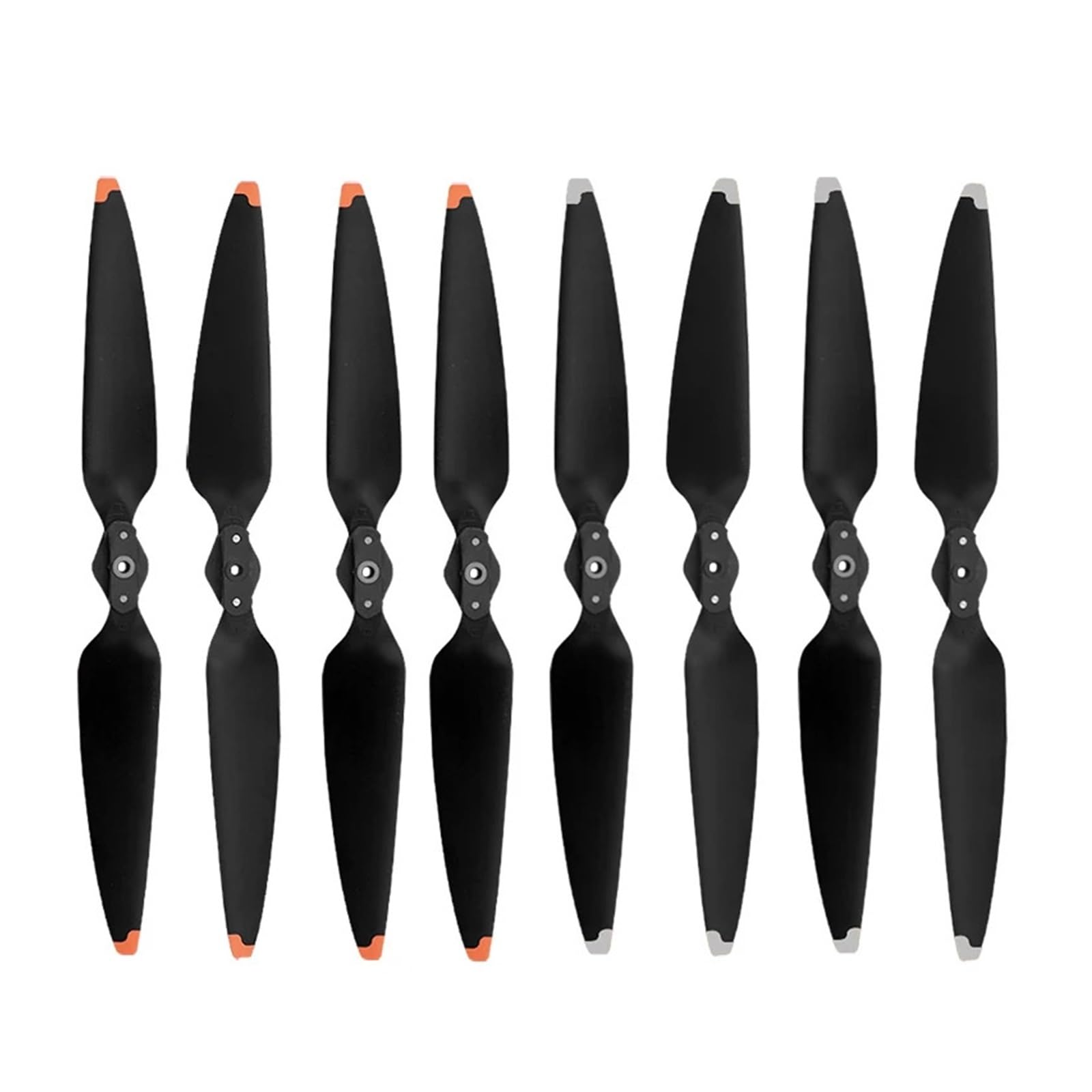 Drone Propeller Kompatibel Ersatz Air3S/Air3 Quick Release Flügel Fan Zubehör 8747F(4Pairs Orange Silver) von JKGVNCT