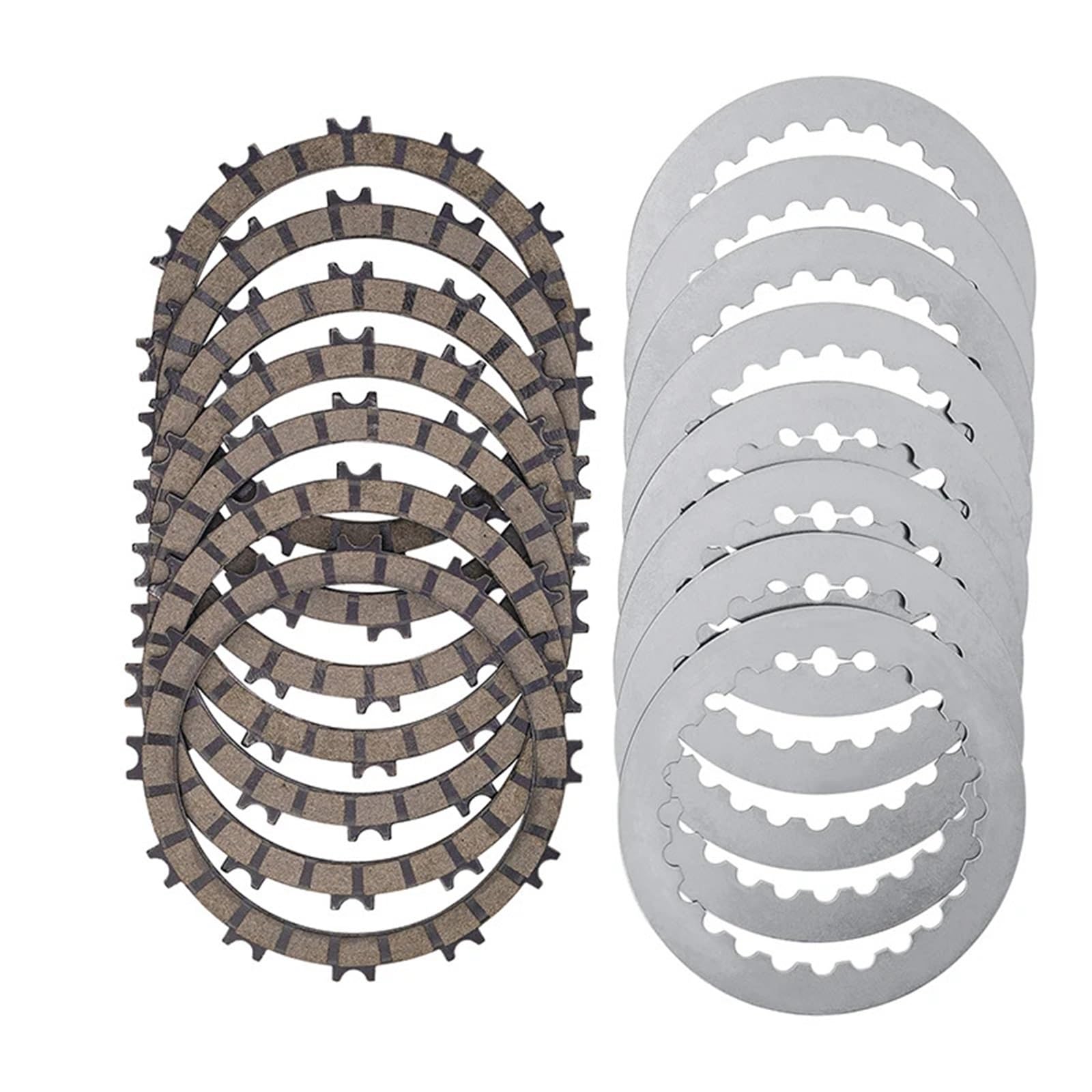 Kit for Motorradkupplungsreibung und Stahlplatten, kompatibel mit 450 SXS-Chassis und Motor Supermoto 540 SXS(7pcs Clutch Plates) von JKGVNCT