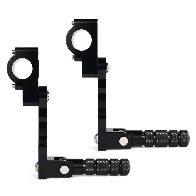 Fußrasten Pedal 22mm 7/8 "288mm 1/8" Highway Pegs Einstellbare Fußstütze Extensions Halterungen Fußrasten Motorrad Fahrer Einstellbare Fußrasten Kit von JKYWOL