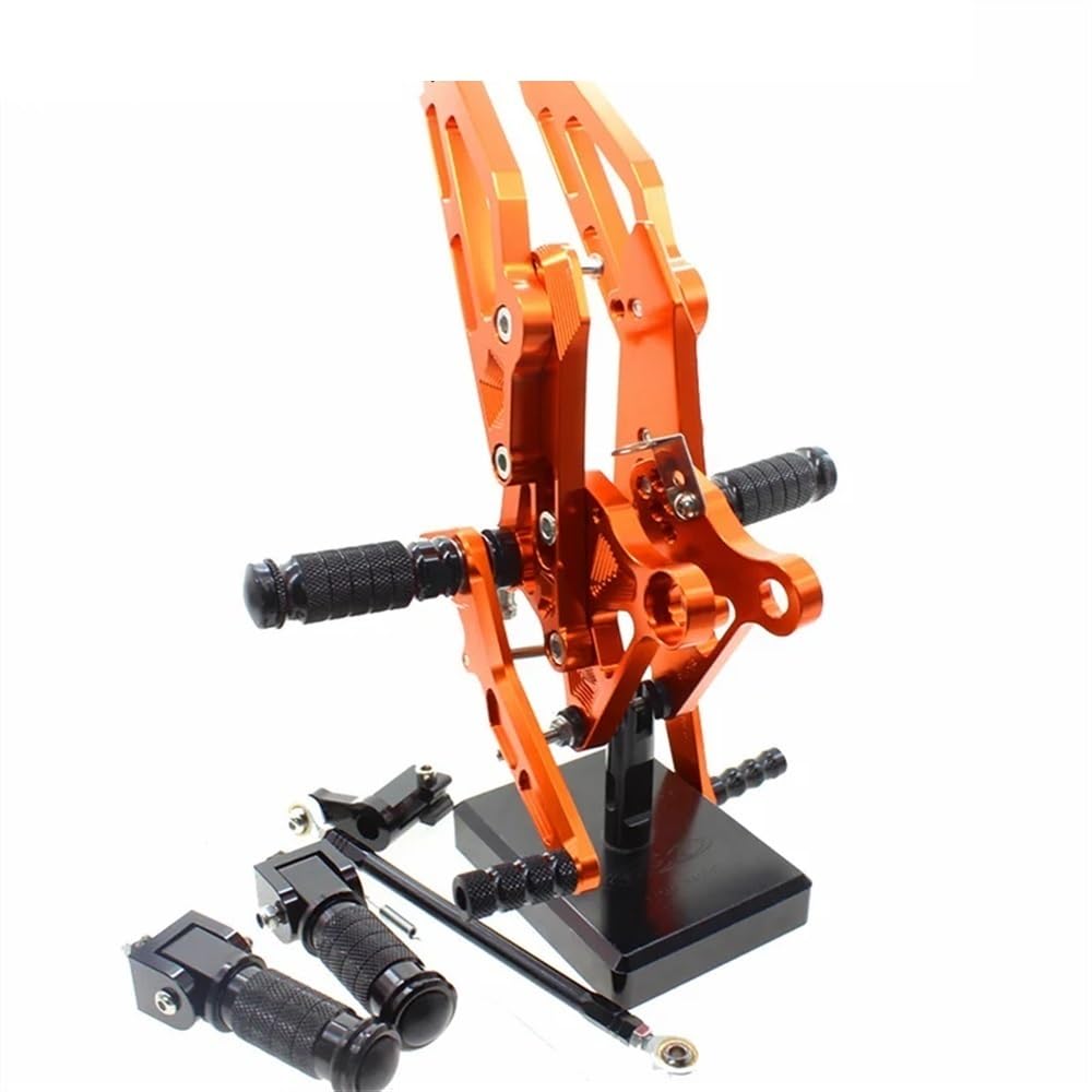 Fußrasten Pedal CNC Rear Set Ständer Fußrasten Motorrad Fußrastenanlage Fußstütze Fuß Pedal Pegs für MSX125 MSX 125 Für GROM Für AFFE schalthebel Halterung von JKYWOL