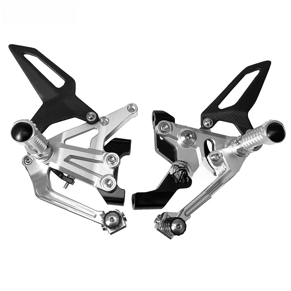 Fußrasten Pedal Für Du&Cati Für Panigale V2 1199 1299 899 959 Motorrad Zubehör Fußrastenanlage Fußstützen Fuß Peg Pedale Kit Ferse Guarts verkleidung Kit von JKYWOL