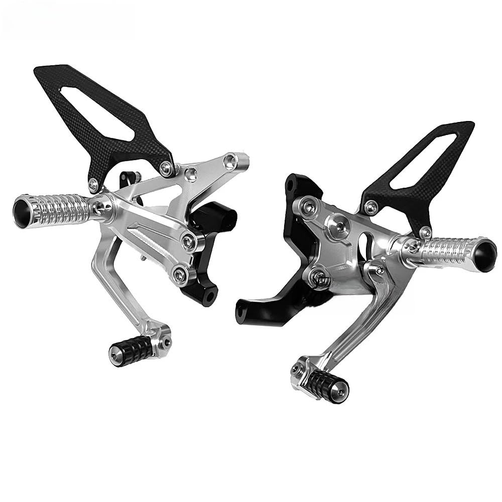 Fußrasten Pedal Für Du&Cati Für Panigale V2 1199 1299 899 959 Motorrad Zubehör Fußrastenanlage Fußstützen Fuß Peg Pedale Kit Ferse Guarts verkleidung Kit von JKYWOL