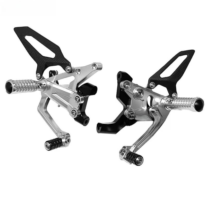 Fußrasten Pedal Für Du&Cati Für Panigale V2 1199 1299 899 959 Motorrad Zubehör Fußrastenanlage Fußstützen Fuß Peg Pedale Kit Ferse Guarts verkleidung Kit von JKYWOL