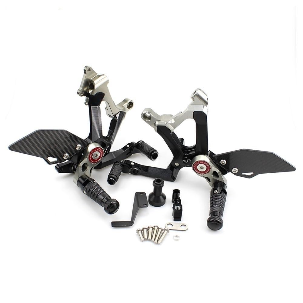 Fußrasten Pedal Für Du&Cati Für Panigale V4/V4S/V4R 2018-2023 Hinten Set Teller Fußstütze Aluminium Geändert Pedal Montage zugriffs von JKYWOL