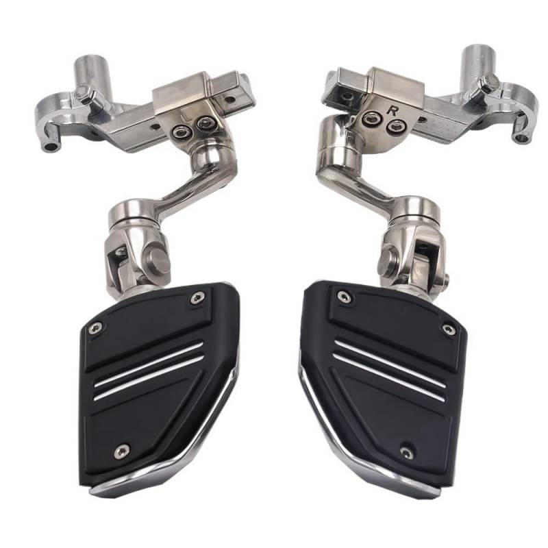 Fußrasten Pedal Fußstützen Motorrad Highway Peg Halterungen Für Goldwing GL 1800 Tour DCT F6B Motorrad 3-Fach Verstellbar von JKYWOL