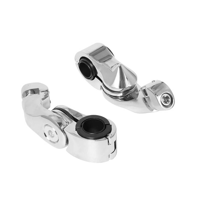 Fußrasten Pedal Motorräder Männlich Mount-Stil Chrom 1 1/4 "Fuß Peg Adapter Motor Schutz Fußstützen Montieren Klemmen Für Ha&rley Für Softail von JKYWOL