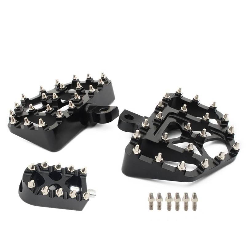 Fußrasten Pedal Offroad Dielen Breite Fußrasten Shifter Pegs Pedal Fußstütze Für Ha&rley Für Dyna Für Sportster 883 Für Softail von JKYWOL