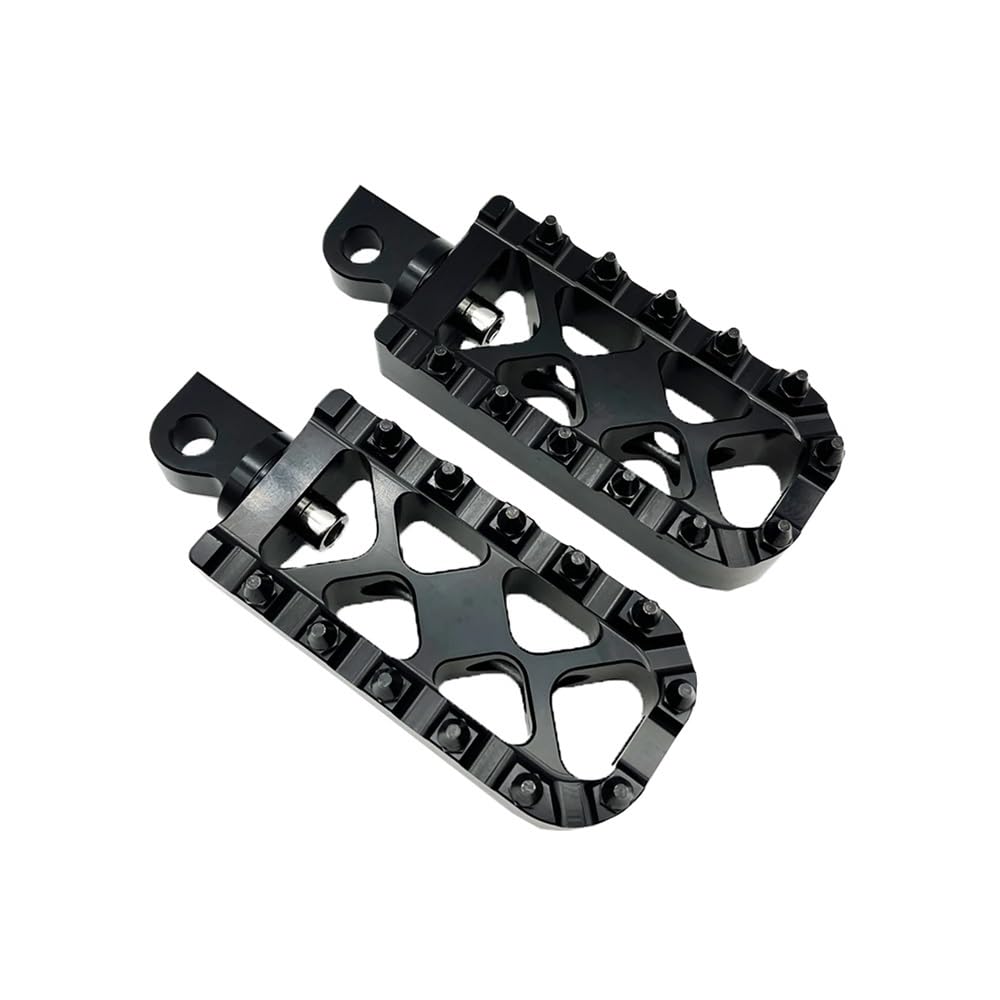 Fußrasten Pedal Stil Breite Spike Fußrasten Motorrad Fußstütze Pedal 360 Drehbar Für Ha&rley Für Dyna Für Softail Für Sportster Für Touring Für Road King von JKYWOL