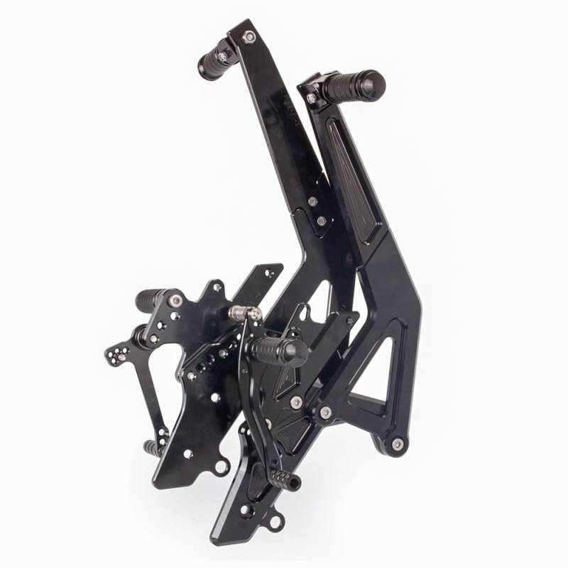 Fußrasten Pedal Volle CNC Aluminium Motorrad Fußstütze Fußrasten Pedal Fuß Peg Fußrastenanlage Hinten Set Für ER6N 2012-2014 von JKYWOL