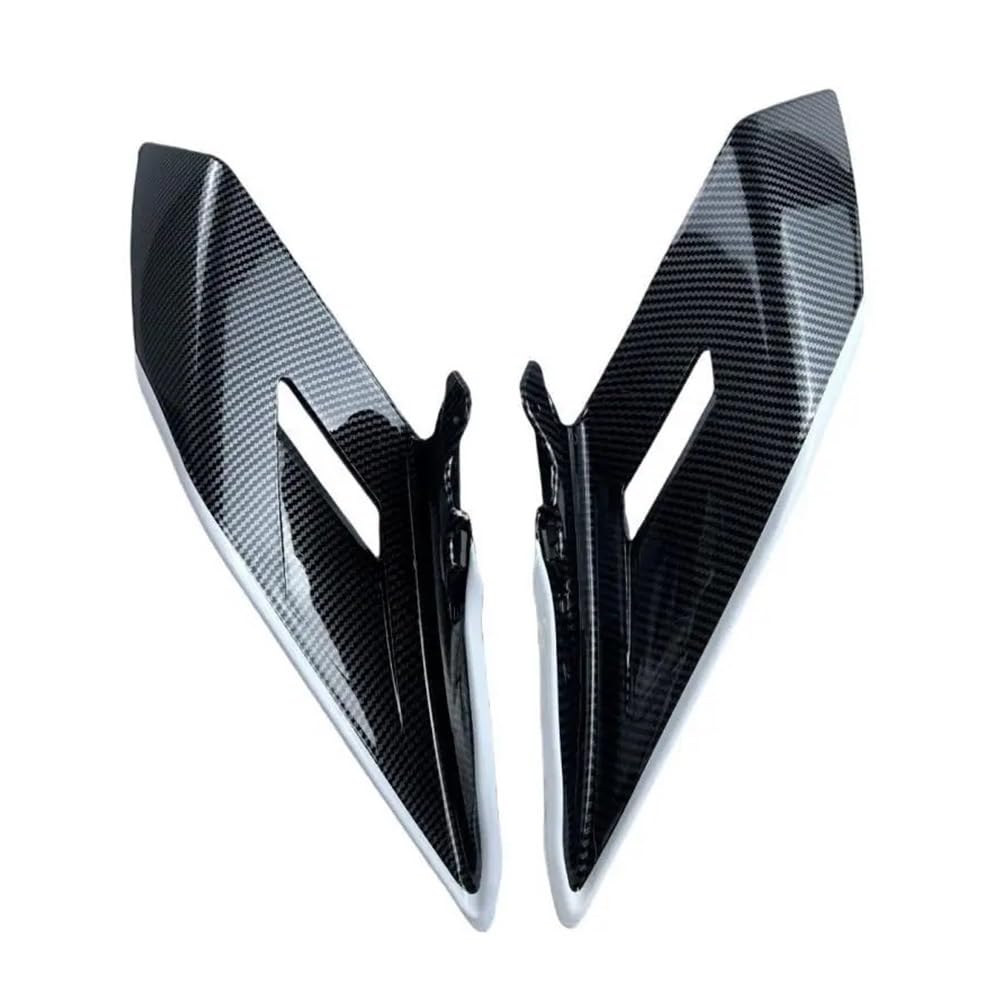 Seitenverkleidung Verkleidung Motorrad Fixed Wing Für CF&Moto 450SR CF450SR 2022-2023 ABS Carbon Weiß Vorderseite Abtrieb Nackt Spoiler Verkleidung Zubehör von JKYWOL