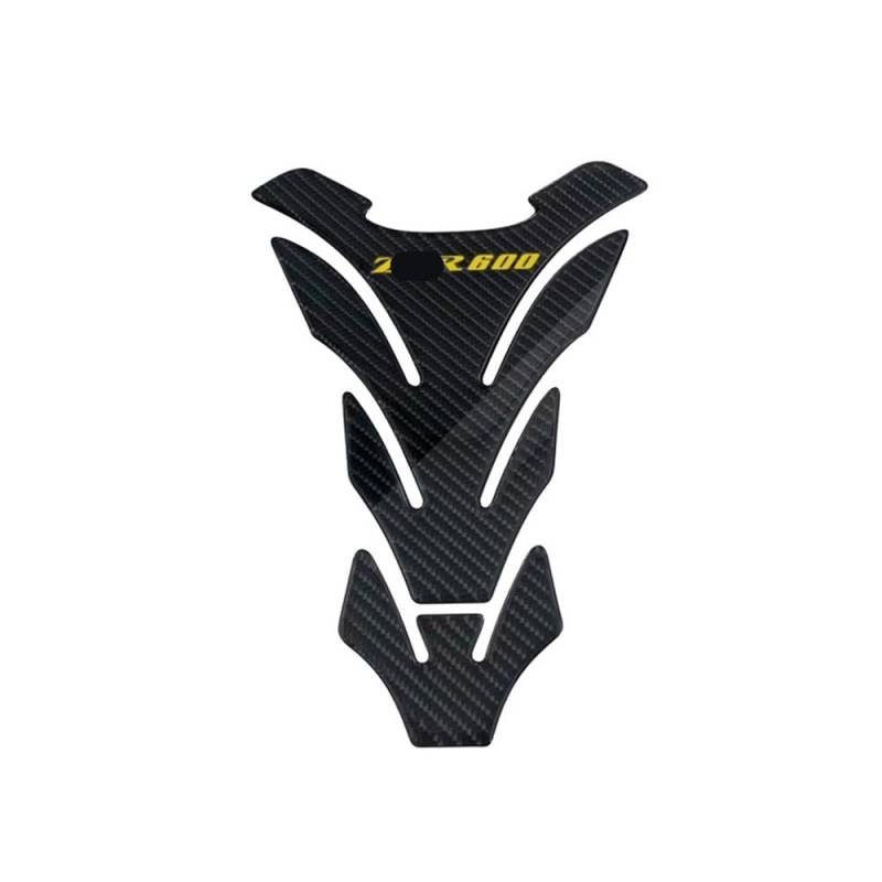 Tankaufkleber Carbon Fiber Motorrad Kraftstoff Tank Pad Abdeckung Schutz Aufkleber Aufkleber Für Ka&wasaki Für ZZR600 Für ZZR 600 von JKYWOL