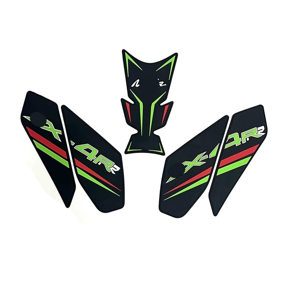 Tankaufkleber FÜR Ka&wasaki ZX4RR ZX4R ZX-4R ZX-4RR 2023-Anti-Rutsch-Schutzaufkleber ZX-4R Motorrad Kraftstofftank-Innenverkleidung von JKYWOL