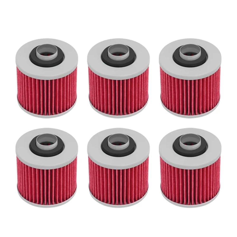 145 Motorrad-Ölfilter, kompatibel mit Pegaso 650 Factory 660 2007 660 Trail 2007 2008 649 2006 Strada 660 2005 bis 2014(6 Pcs) von JKYsrUT