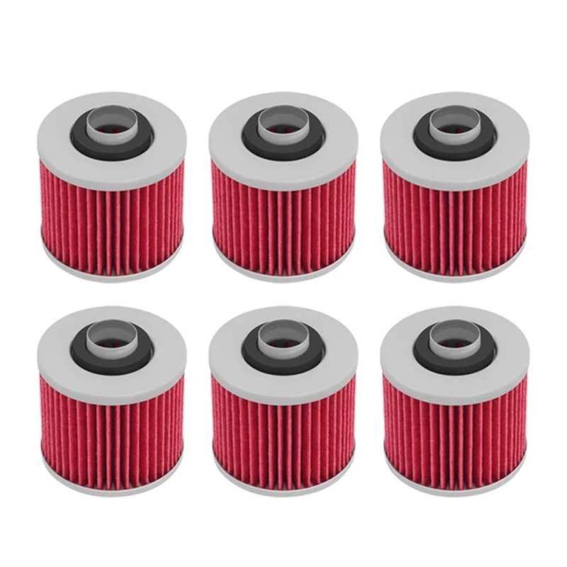 145 Motorrad-Ölfilter, kompatibel mit Pegaso 650 Factory 660 2007 660 Trail 2007 2008 649 2006 Strada 660 2005 bis 2014(6 Pcs) von JKYsrUT