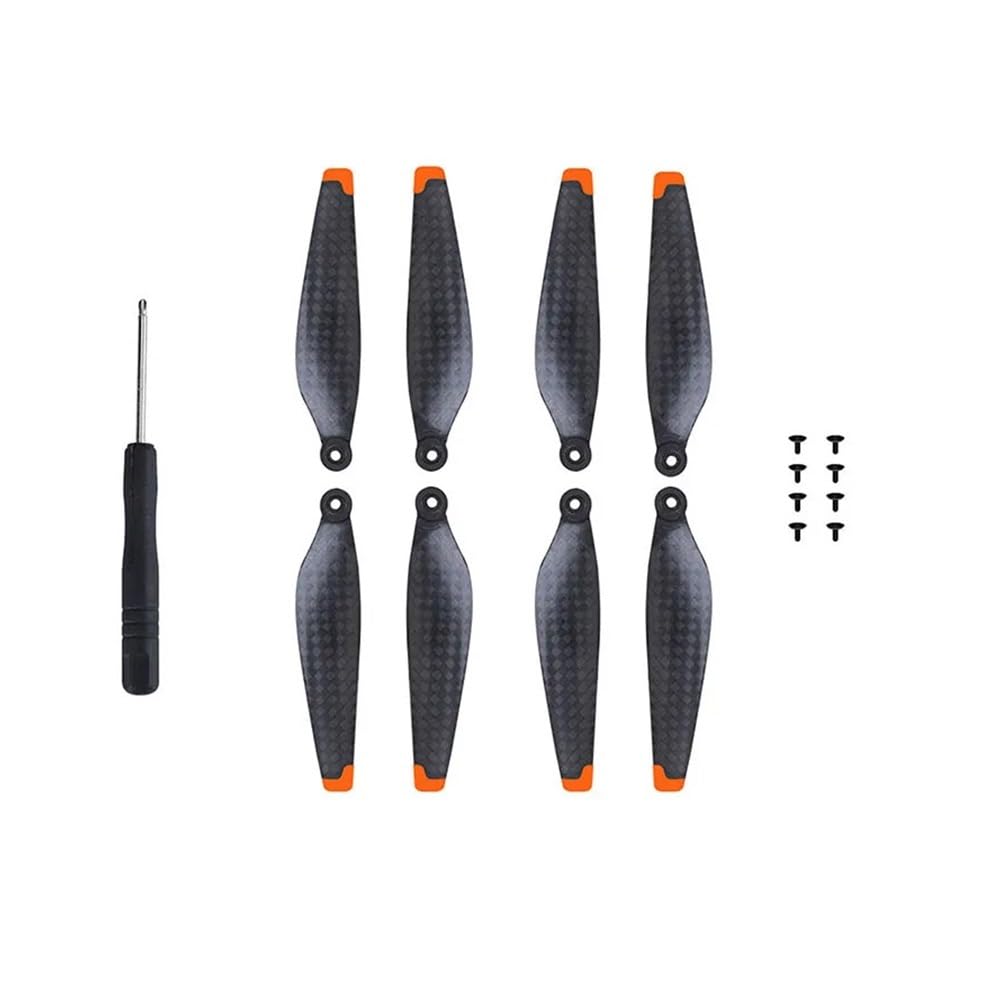 4 Stück/8 Stück Kohlefaser-Propeller mit Schraubenzieher. Kompatibel mit Mini 3 Pro Drohnenzubehör.(8pcs) von JKYsrUT