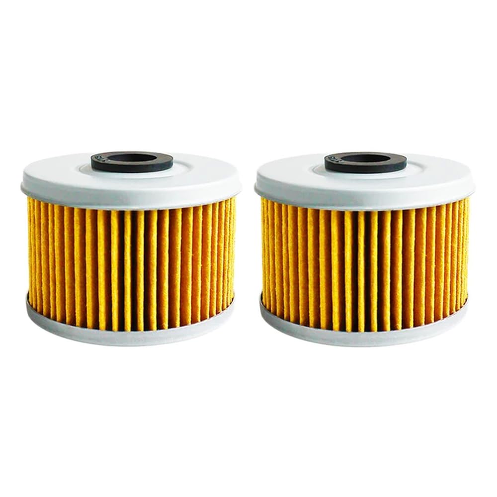 Motorrad-Ölfilter, kompatibel mit ATC250SX ATC350X SXS 500 Rancher TRX 200 300 350 400 420 Foreman 450 500 520, erhältlich in 2, 4 oder 6 Packungen(Yellow-2 pcs) von JKYsrUT