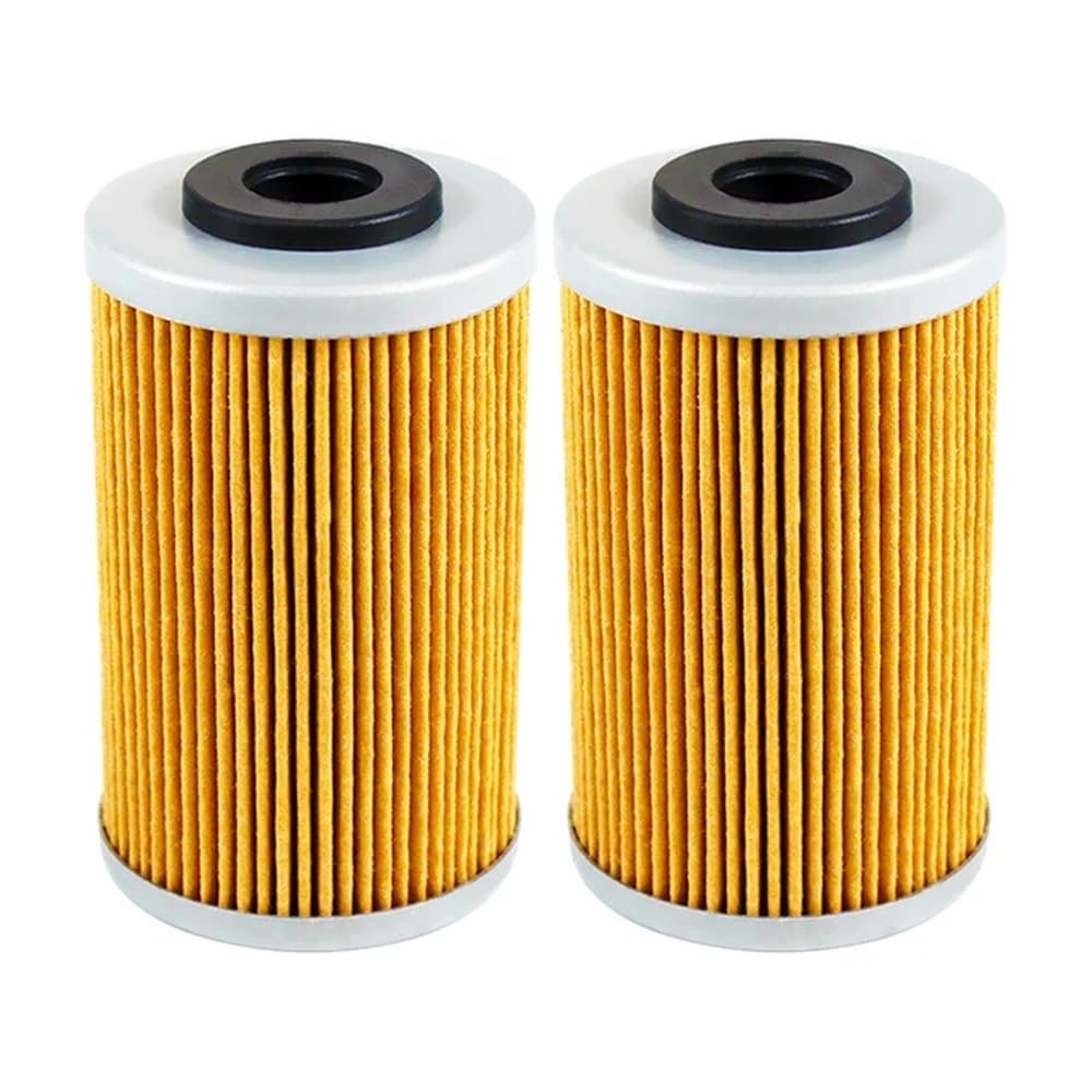 Motorrad-Ölfilter, kompatibel mit EXC SMR SX XCW XC RC-Modellen 125 200 390 250 400 450 520 525 LC4 SMC 620 625 640 650 660 690 R(2pcs-Yellow) von JKYsrUT