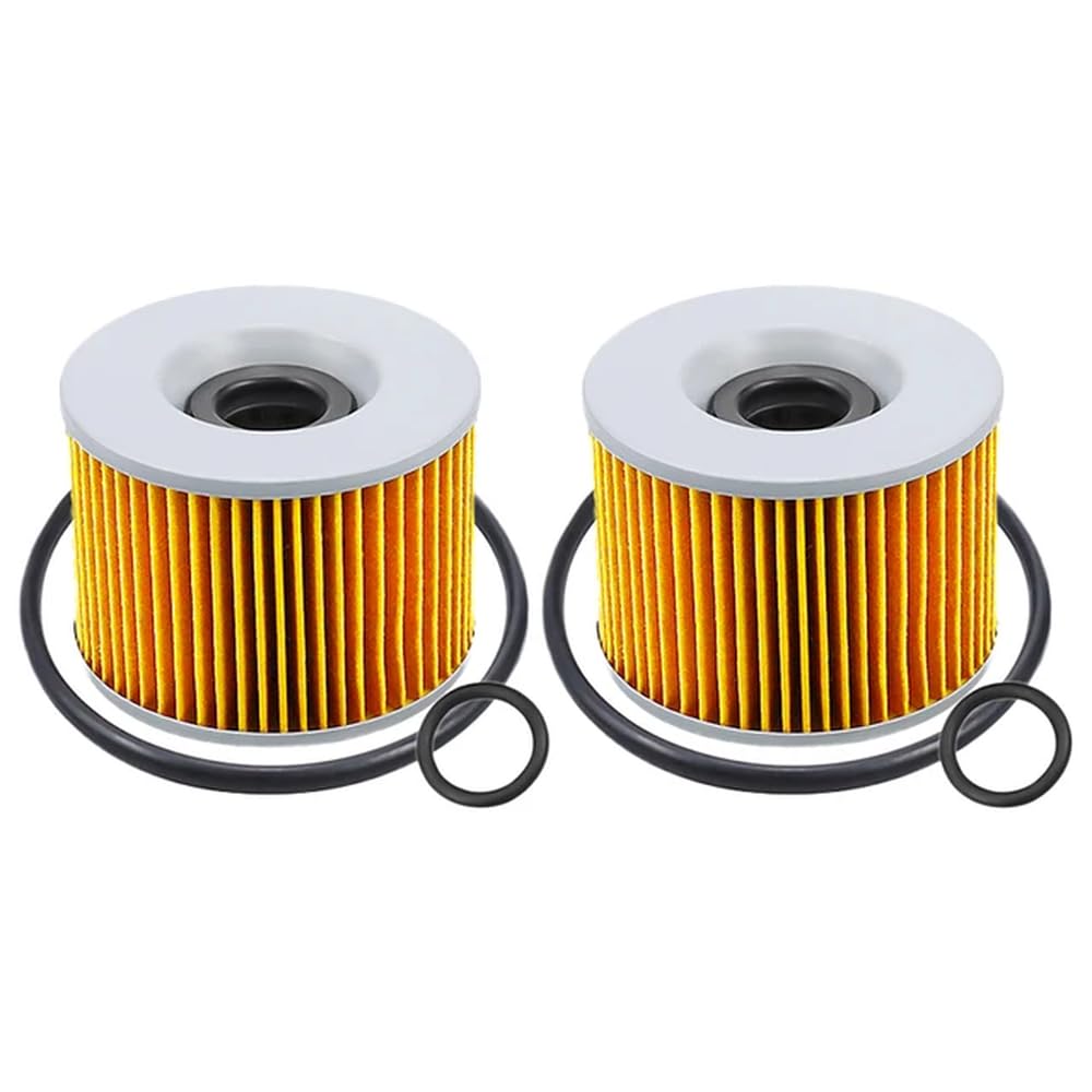 Motorrad-Ölfilter, kompatibel mit Goldwing GL1000 GL1100 GL1200 CBX1000 CBX1050, erhältlich in 1-, 2- oder 4-teiligen Sets(Yellow-2 pcs) von JKYsrUT