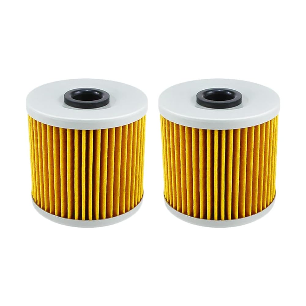 Motorrad-Ölfilter, kompatibel mit KLR250 KLR600 KLR650 KL650 KLX650 KLX650R und Tengai 650, erhältlich in 2, 4 oder 6 Packungen(2pcs-Yellow) von JKYsrUT