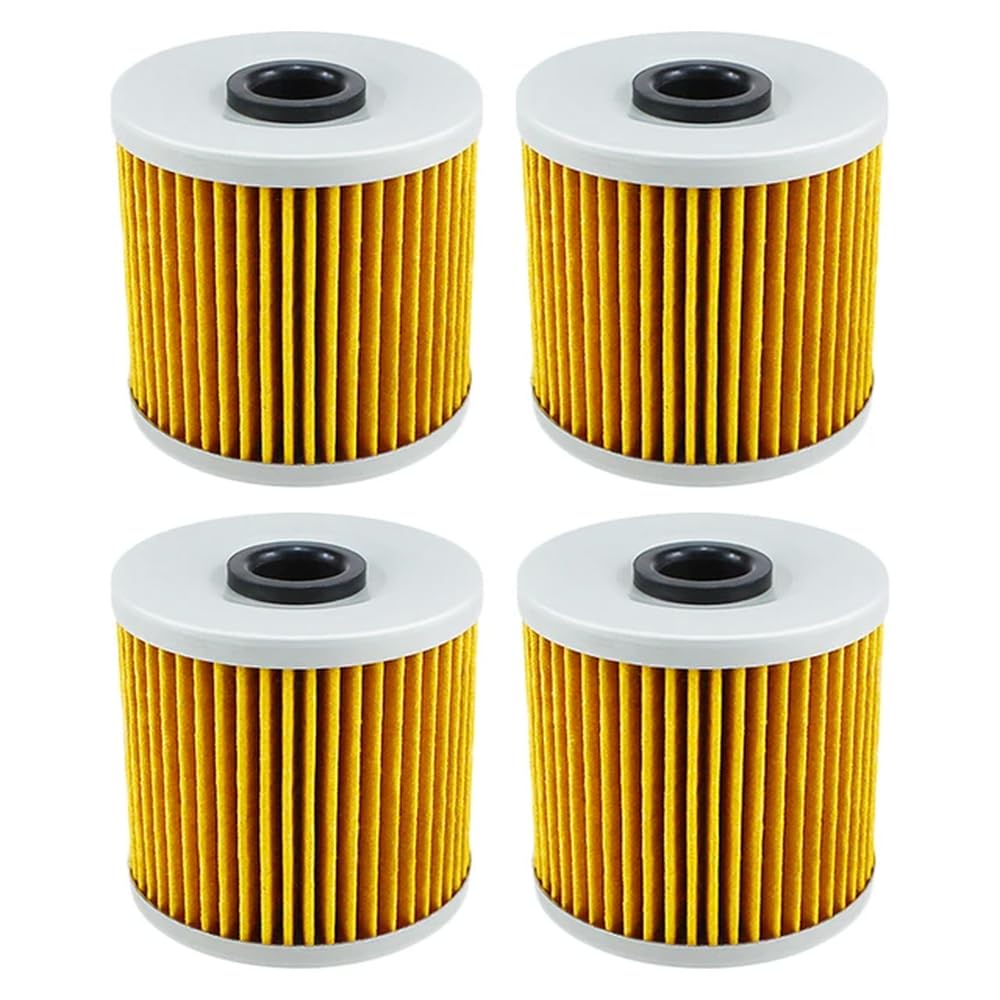 Motorrad-Ölfilter, kompatibel mit KLR250 KLR600 KLR650 KL650 KLX650 KLX650R und Tengai 650, erhältlich in 2, 4 oder 6 Packungen(4pcs-Yellow) von JKYsrUT