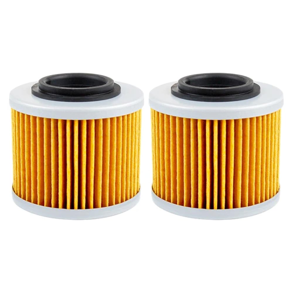 Motorrad-Ölfilter-Set, 2/4/6-teilig, kompatibel mit F650 Funduro F650CS F650GS Darker F650ST G650 Xchallenge Xcountry G650X G650GS Sertao(2pcs-Yellow) von JKYsrUT