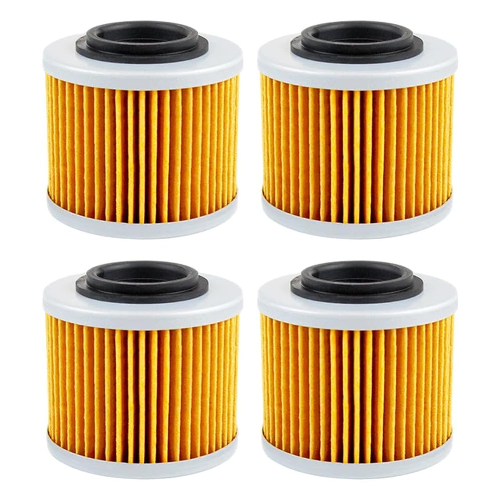 Motorrad-Ölfilter-Set, 2/4/6-teilig, kompatibel mit F650 Funduro F650CS F650GS Darker F650ST G650 Xchallenge Xcountry G650X G650GS Sertao(4pcs-Yellow) von JKYsrUT