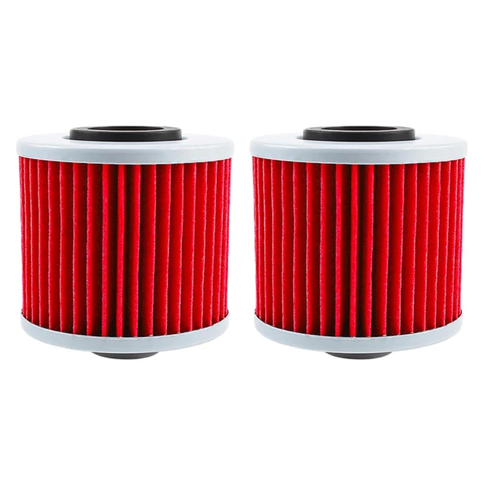 Motorrad-Ölfilter-Set Kompatibel mit XV125 XV250 XV500 XV535 XV700 XV750 XV920 XV1000 XV1100, 2 bis 4 bis 6 Stück erhältlich(Red-2 pcs) von JKYsrUT