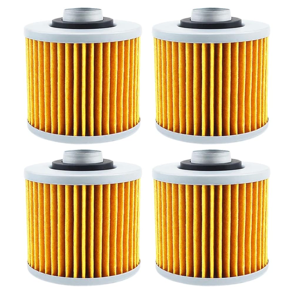 Motorrad-Ölfilter-Set Kompatibel mit XV125 XV250 XV500 XV535 XV700 XV750 XV920 XV1000 XV1100, 2 bis 4 bis 6 Stück erhältlich(Yellow-4 pcs) von JKYsrUT