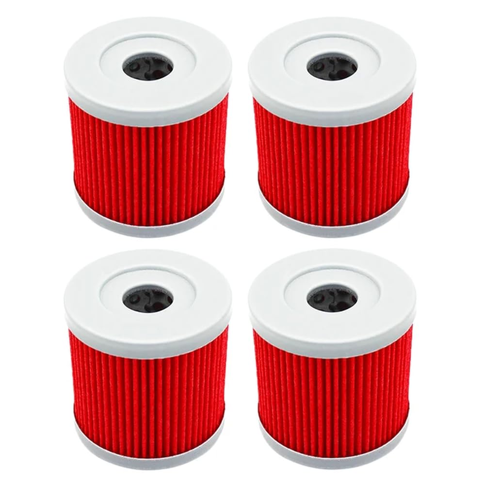 Ölfilter-Set Kompatibel mit Arctic Cat DVX400 2004–2008, DVX 400 TS 2006, 2007 und 404 Dual Sport, erhältlich in 2, 4 oder 6 Teilen(4pcs-red) von JKYsrUT