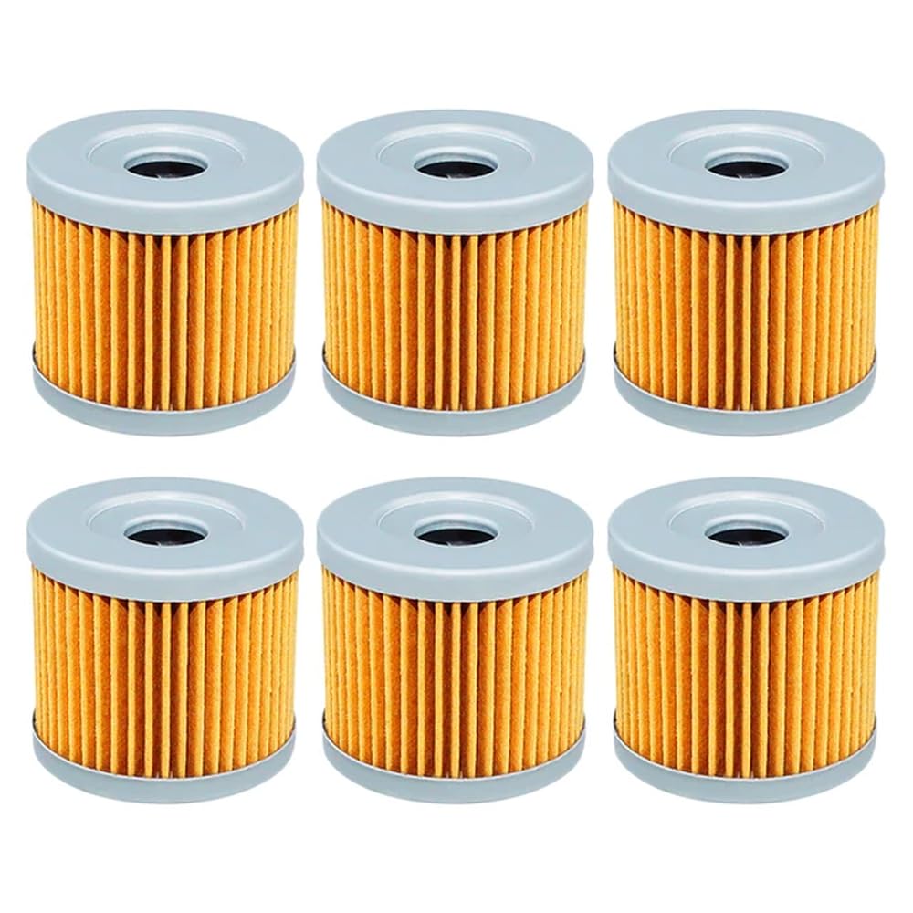 Ölfilter-Set Kompatibel mit Arctic Cat DVX400 2004–2008, DVX 400 TS 2006, 2007 und 404 Dual Sport, erhältlich in 2, 4 oder 6 Teilen(6pcs-Yellow) von JKYsrUT