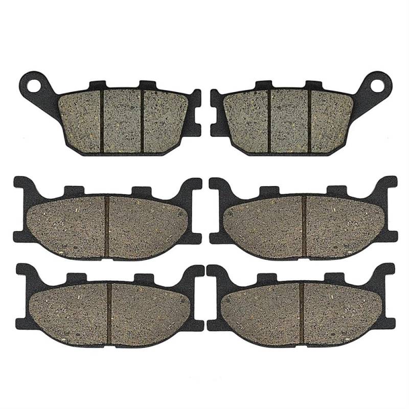 Performance-Bremsbeläge für 2-Kolben-Bremssattelmodelle, kompatibel mit FZ6 600 04–07 und XJ6 600 13–15(Front and Rear) von JKYsrUT