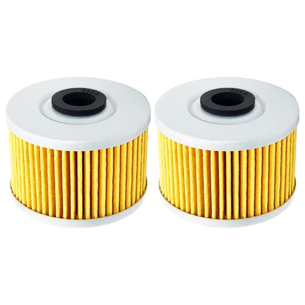 Performance-Motorrad-Ölfilter, kompatibel mit Dinli DL901 DL902 DL904 DMX 450 460 05–08 Hisun 450 HS Adly 300 S XS RS Sport 500 S(Yellow-2 pcs) von JKYsrUT