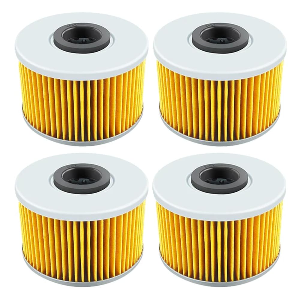 Performance-Motorrad-Ölfilter, kompatibel mit TRX 420 500 520 Foreman Rubicon SXS1000 Pioneer M3 M5 M6 Talon SXS10S4 SXS10SR SXS10S2X(4pcs-Yellow) von JKYsrUT