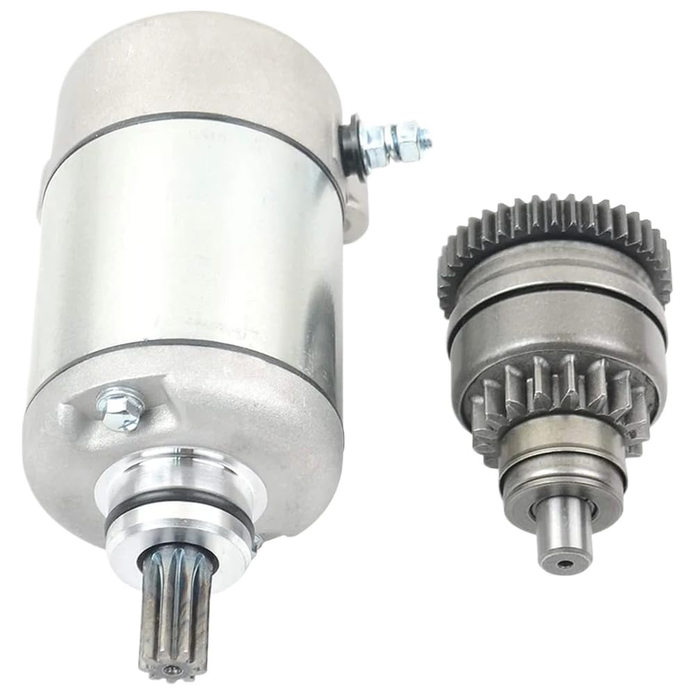 Stater Motor und Starter Drive Bendix Set Ersatz Kompatibel mit 325 400 450 500 ATV UTV kompatibel mit OEM-Nummern 3084981 113528 18645 57-2688 von JKYsrUT