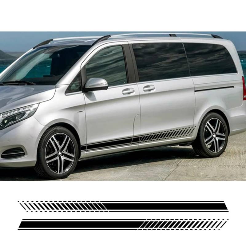 2 STÜCKE Autoaufkleber, für M=ercedes B=ENZ Vito V-Klasse Viano W447 V260 W639 W638 Marco Polo Camper Van Tuning Zubehör Vinyl-Aufkleber von JLESANKS