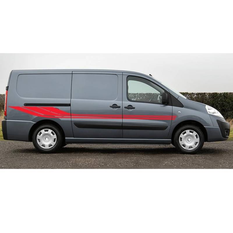 Autoaufkleber, für FIAT Scudo Ulysse New Camper Van Grafikstreifen Stil Auto-Tuning-Zubehör Vinyl-Aufkleber Fahrzeugdekorabdeckung von JLESANKS