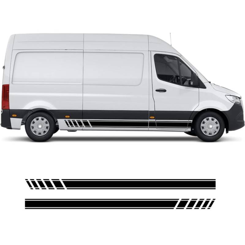 Autoaufkleber, für M=ercedes B=ENZ Sprinter W903 W906 W907 Wohnmobilstreifen Camper Van DIY Grafik Dekor Aufkleber Autozubehör von JLESANKS