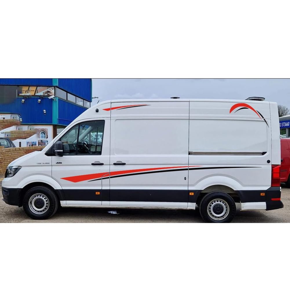 Autostreifen Styling-Dekoraufkleber, Für Man GTE Camper Panel Van Vinyl Dekoration Wraps Kit Abziehbild Abdeckung Auto-Tuning-Zubehör von JLESANKS