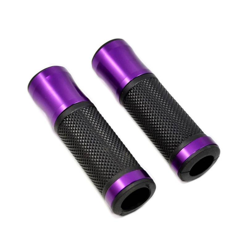 JLJLJ 7/8 '' Motorradhandle -Lenker Griff 22mm Street Racing Moto Racing Grips End Plug Slider(Purple) von JLJLJ