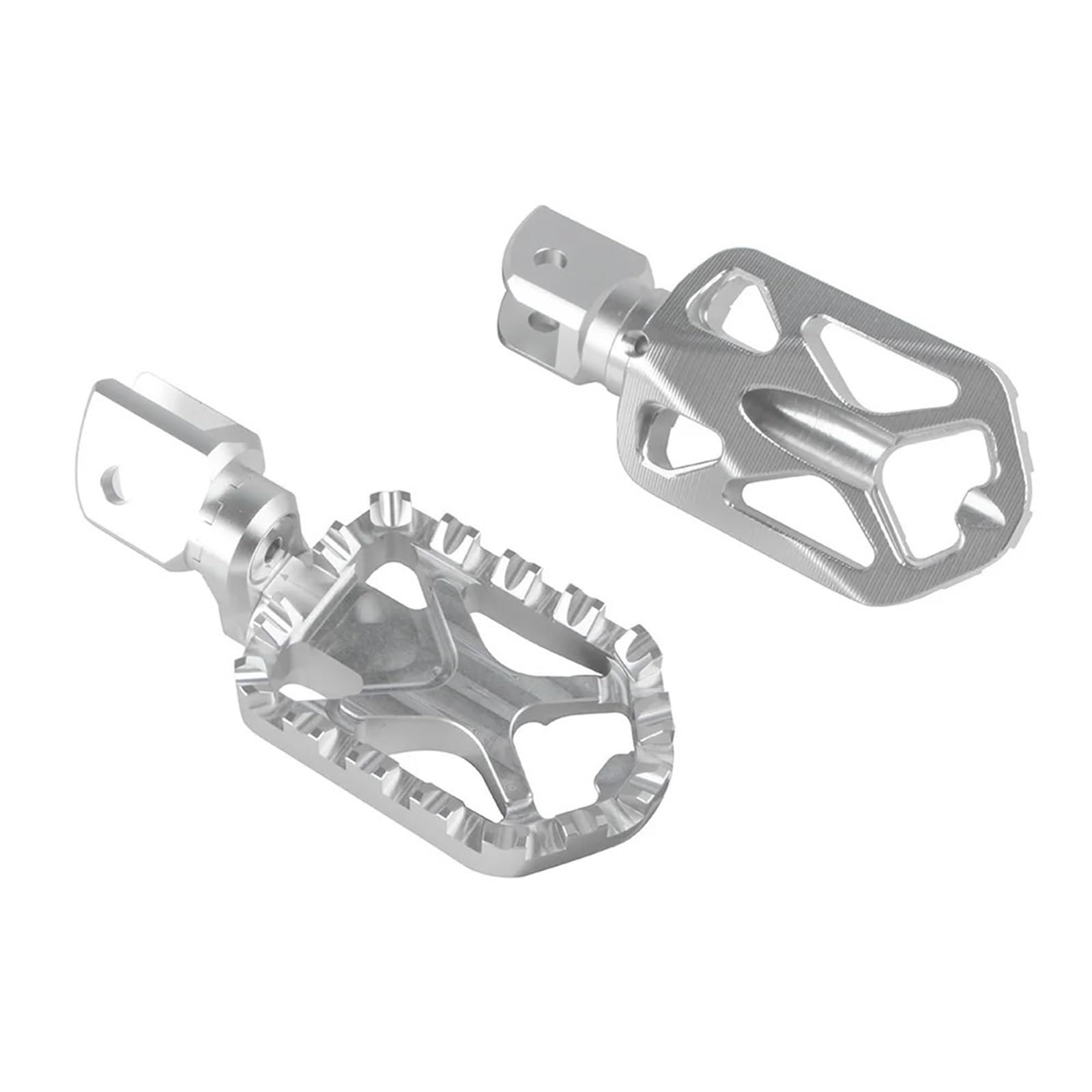 JLJLJ Motorrad Aluminium Fußrasten Fußrasten for BB//M//W F850GS F750GS F850 GS ADV F 750GS 850GS Drehbare Einstellbare Fußrasten Pedal(Silver No Cover) von JLJLJ