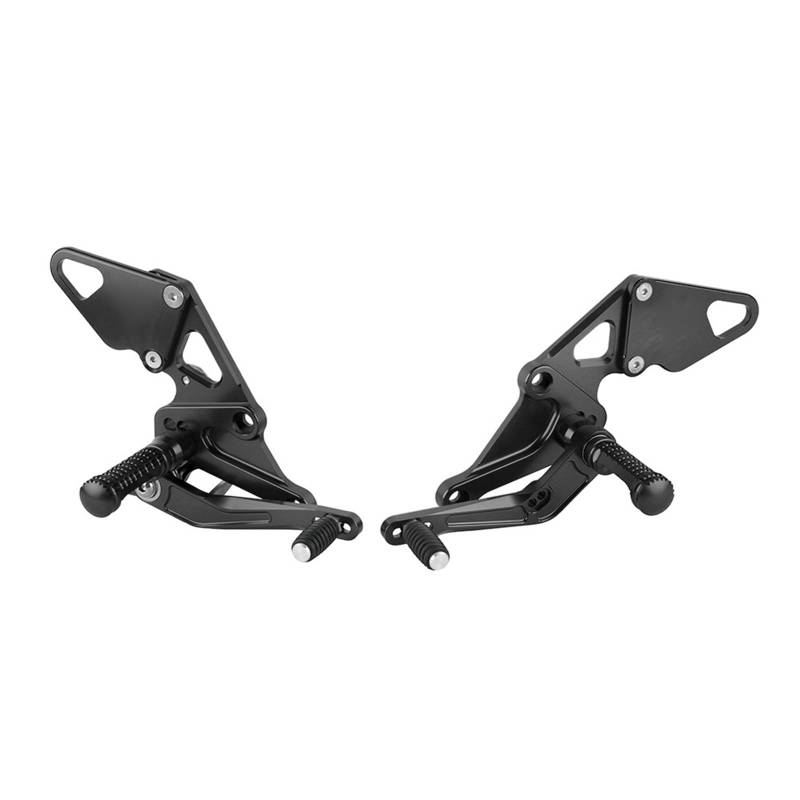 JLJLJ Motorrad Fußrastenpedal hinten for Y//a//m//a/h/a MT07 FZ07 MT-07 FZ-07 MT FZ 07 2013–2019 2020 verstellbare Fußrasten Pedale Zubehör(Black) von JLJLJ