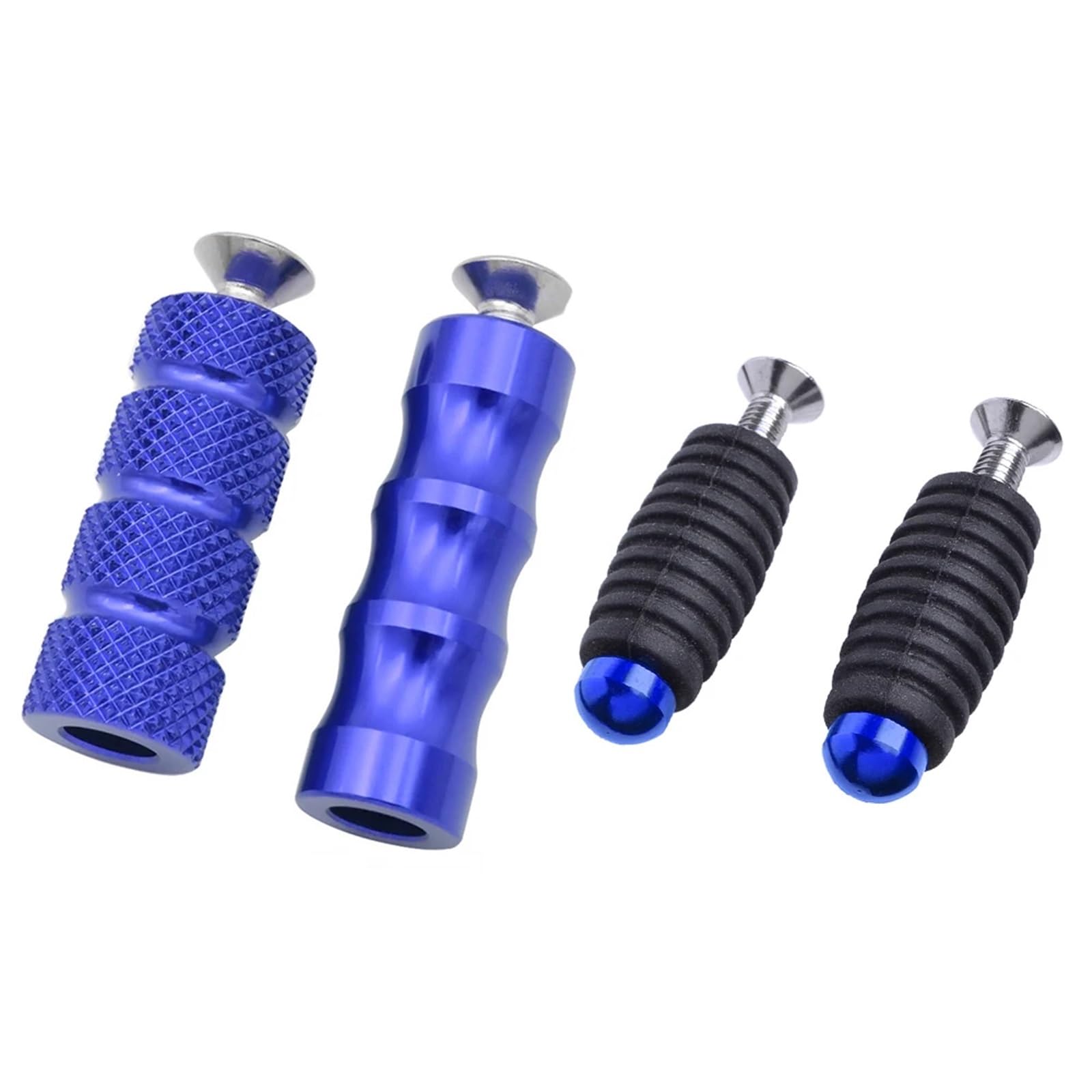 JLJLJ Set Universal 6 MM Schalthebel Fußbremse Fußrasten Fußrastenanlage Fußrasten Motorradzubehör Schaltpedal(Blue) von JLJLJ