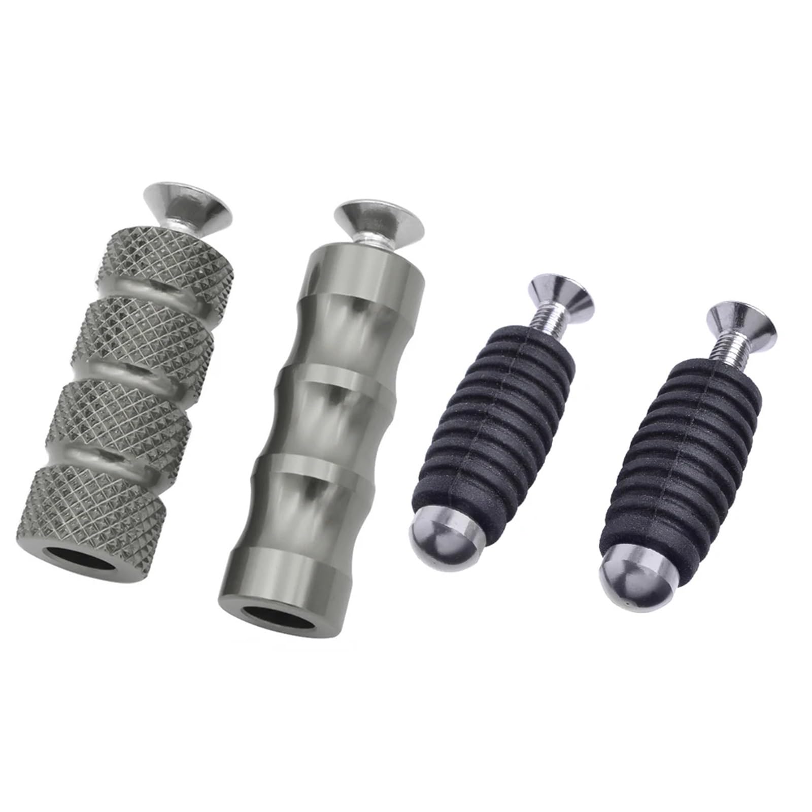 JLJLJ Set Universal 6 MM Schalthebel Fußbremse Fußrasten Fußrastenanlage Fußrasten Motorradzubehör Schaltpedal(Gray) von JLJLJ