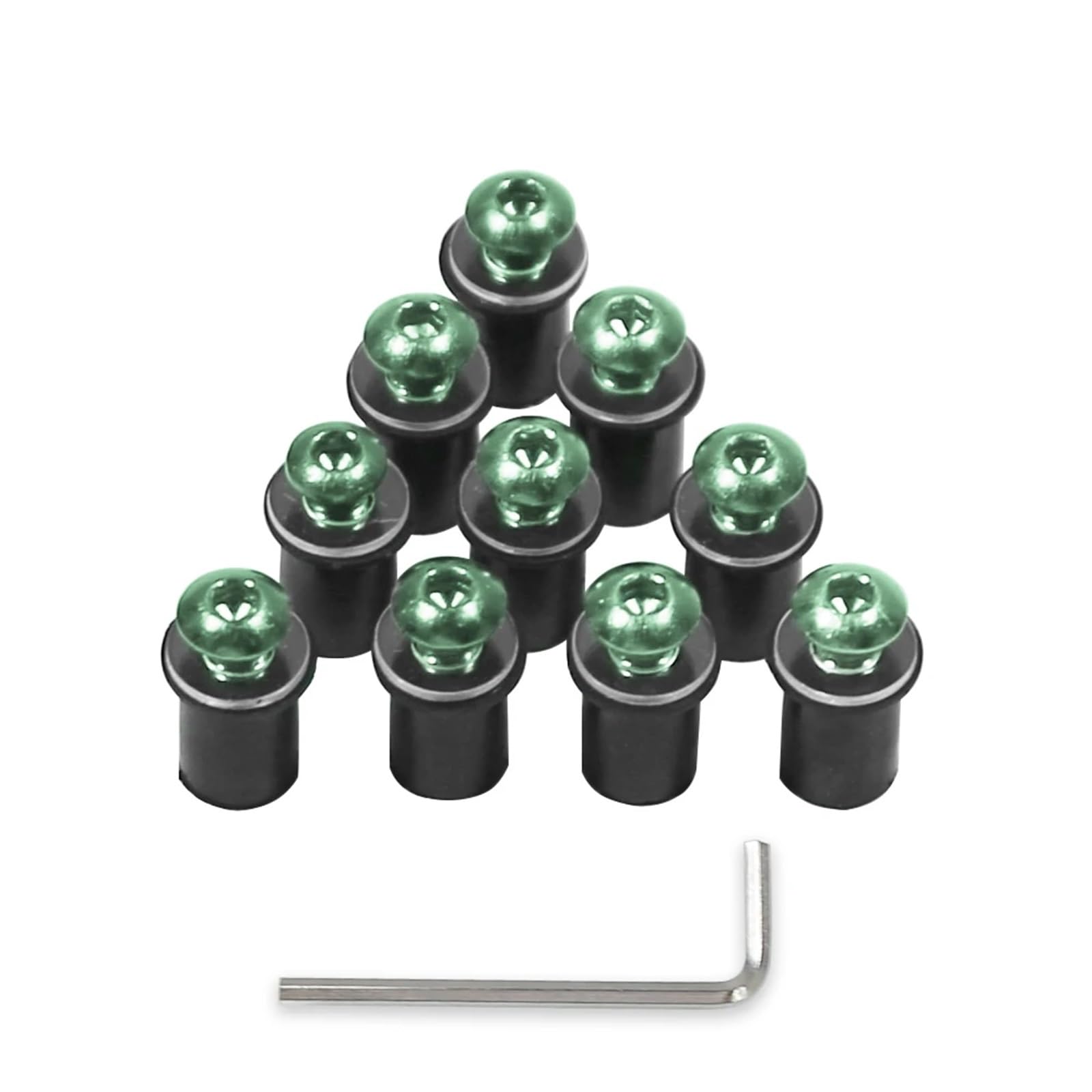 JLJLJ Universal 10 PCS M 5 5 mm Windschutzscheibe Schrauben Schraubensätze for D//u//c//a//t//i M1100S MTS1200s MTS950 D//u//c//a//t//i 1199 1299 999 899(Green) von JLJLJ